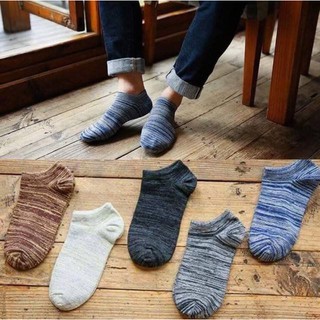 Combo 10 Đôi Tất / Vớ Nam Cổ Ngắn Công Nghệ NaNo Khử Mùi Hôi- Sợi Tre Tự Nhiên