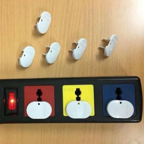 Bịt Ổ Điện - Bịt Ổ Cắm Điện - Bịt ổ điện 2 chân bằng nhựa bảo đảm an toàn cho bé (1 chiếc) sẵn hàng