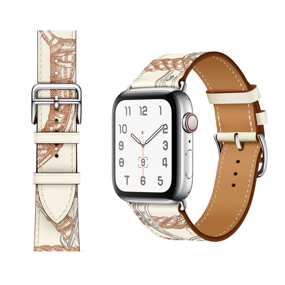 Dây Da Hermes Style cho Apple Watch 38mm / 40mm / 42mm / 44mm.