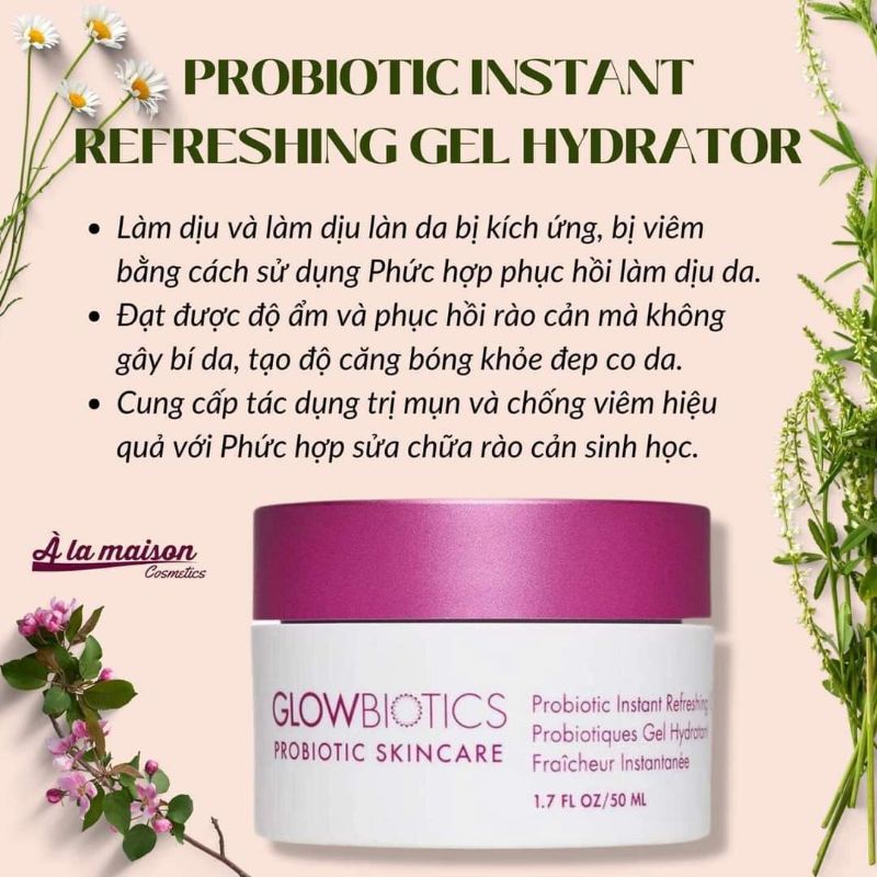 KEM GLOWBIOTIC GEL HYDRATOR CẤP ẨM  TÁI TẠO PHỤC HỒI DA