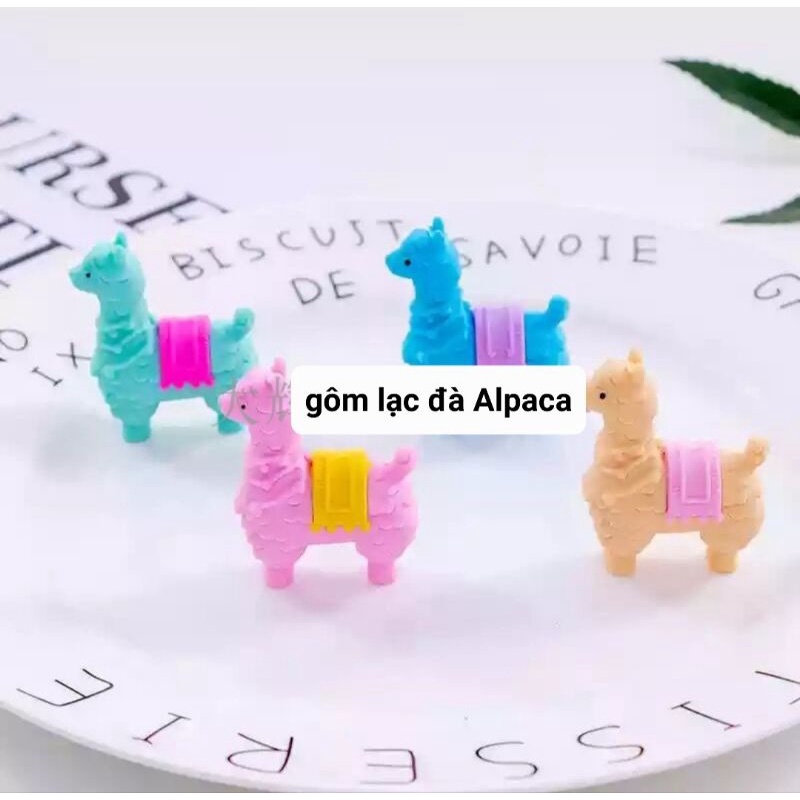 Gôm hình lạc đà Alpaca- 1 viên