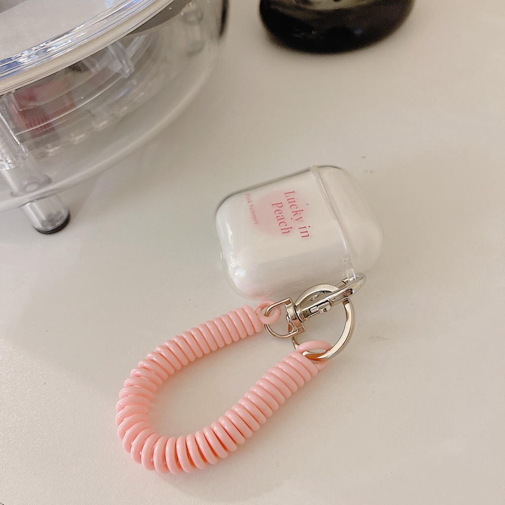 Vỏ Bảo Vệ Hộp Sạc Tai Nghe airpods 1 2 Pro 3rd Generation Pro 1/2 Trong Suốt Chống Sốc Họa Tiết Hoạt Hình Kèm Dây Đeo Kiểu Nhật Hàn