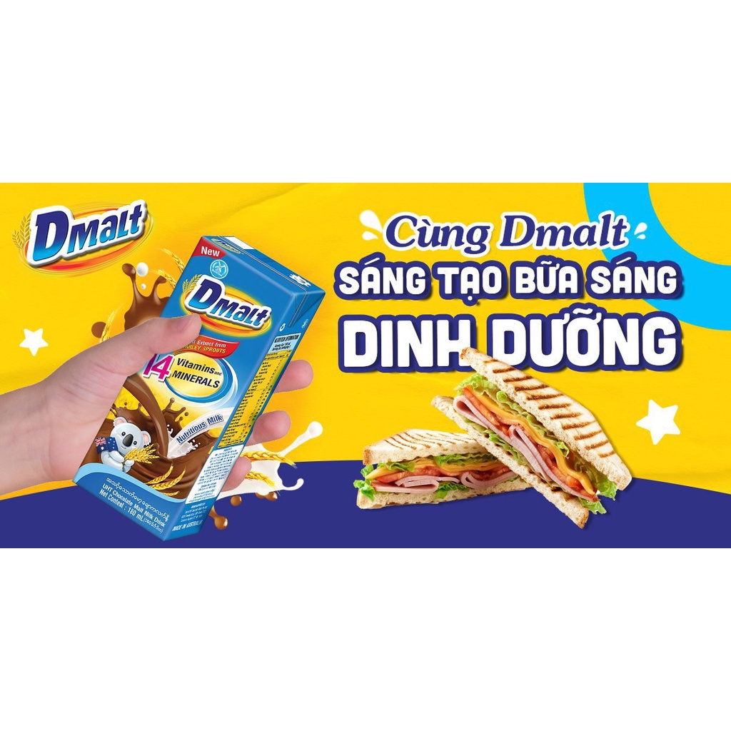 1 Thùng Sữa Lúa Mạch Dutch Mill Dmalt Socola 180ml
