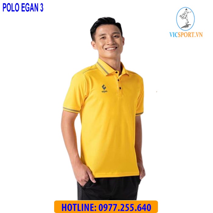 Áo Polo UV Egan Màu Vàng 03 Bảo Vệ Làn Da Phù Hợp Tập Luyện Thể Thao Đi Chơi Dạo Phố UV03 - Vicsportvn
