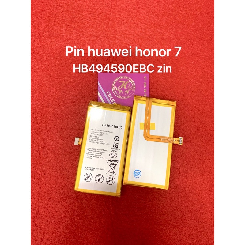pin huawei honor 7 : HB494590ECB zin