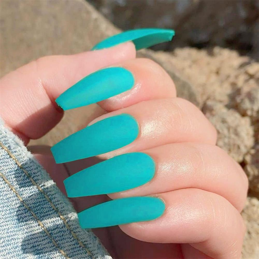 Bộ 24 Móng Tay Giả Acrylic Che Phủ Toàn Diện Chất Lượng Cao