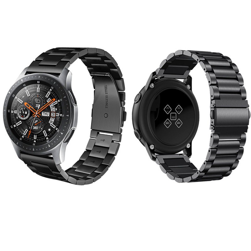 Dây thép hợp kim không gỉ đồng hồ thời trang Galaxy Watch / Huawei / Amazfit / Garmin cao cấp - khóa cài PKHRSMS003