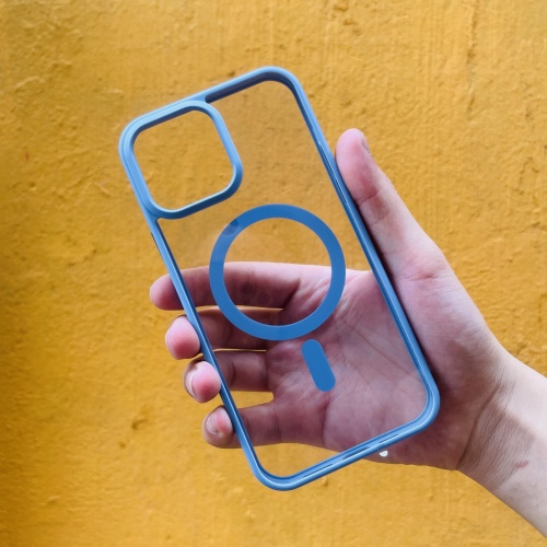 Ốp Lưng Likgus Trong Viền Màu hỗ trợ sạc KHÔNG DÂY 13pro/13promax/14pro/14promax