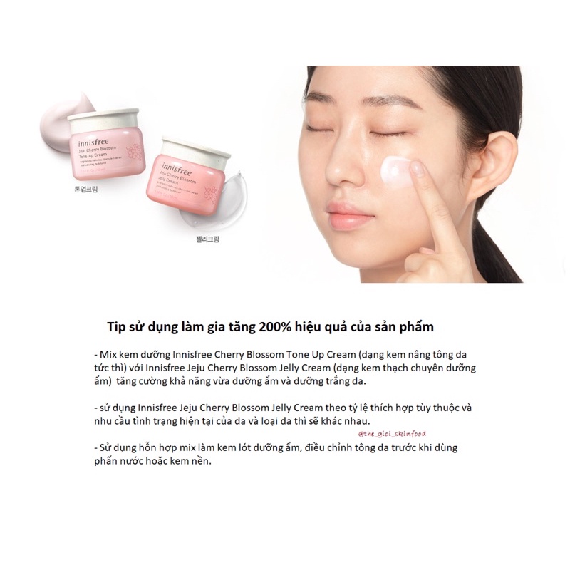 Kem Dưỡng Ẩm Dạng Gel Innisfree Jeju Cherry Blossom Jelly Cream 50ml