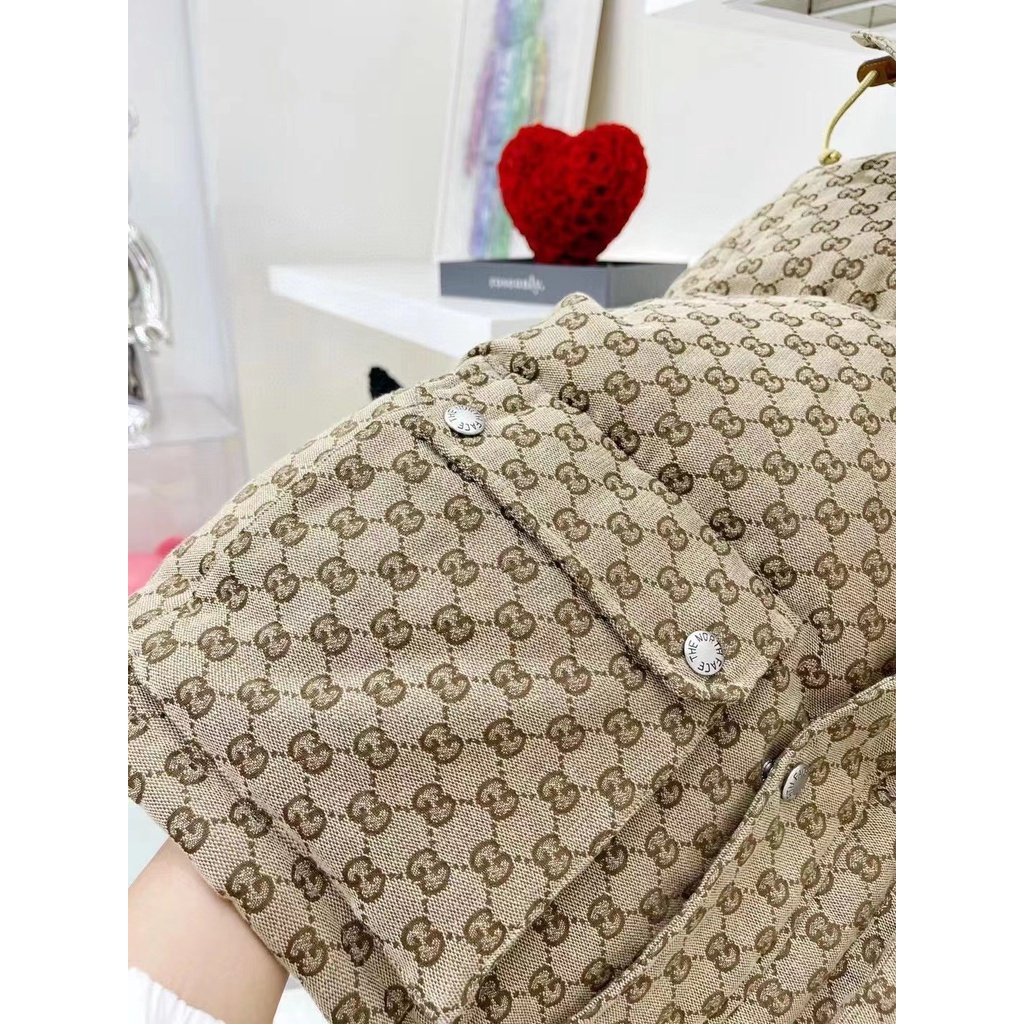 The North Face Gucci đã sẵn sàng tàu! Áo Khoác cotton Giữ Ấm Thời Trang Mùa Đông Mới