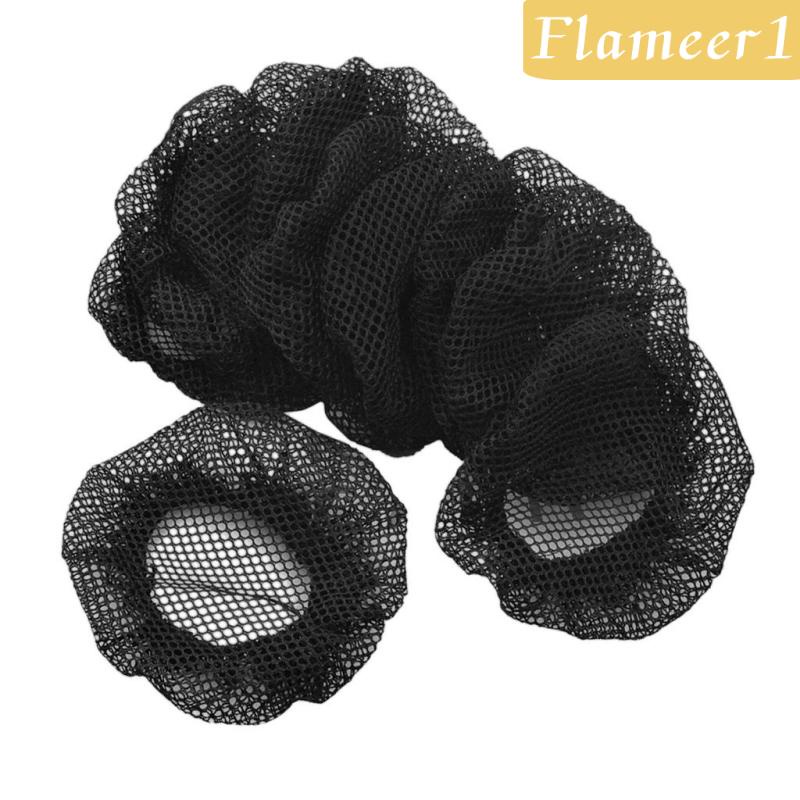 Set 1 / 10 Lưới Búi Tóc Co Giãn Màu Trơn Dành Cho Nữ Tập Gym