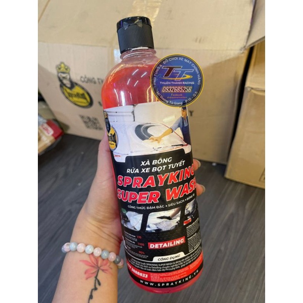 Xà bông rửa xe bọt tuyết Sprayking - 1 lít