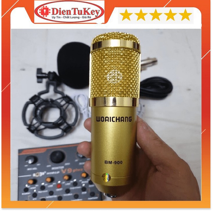 Micro karaoke thu âm BM900 hát cực hay giá tốt nhất