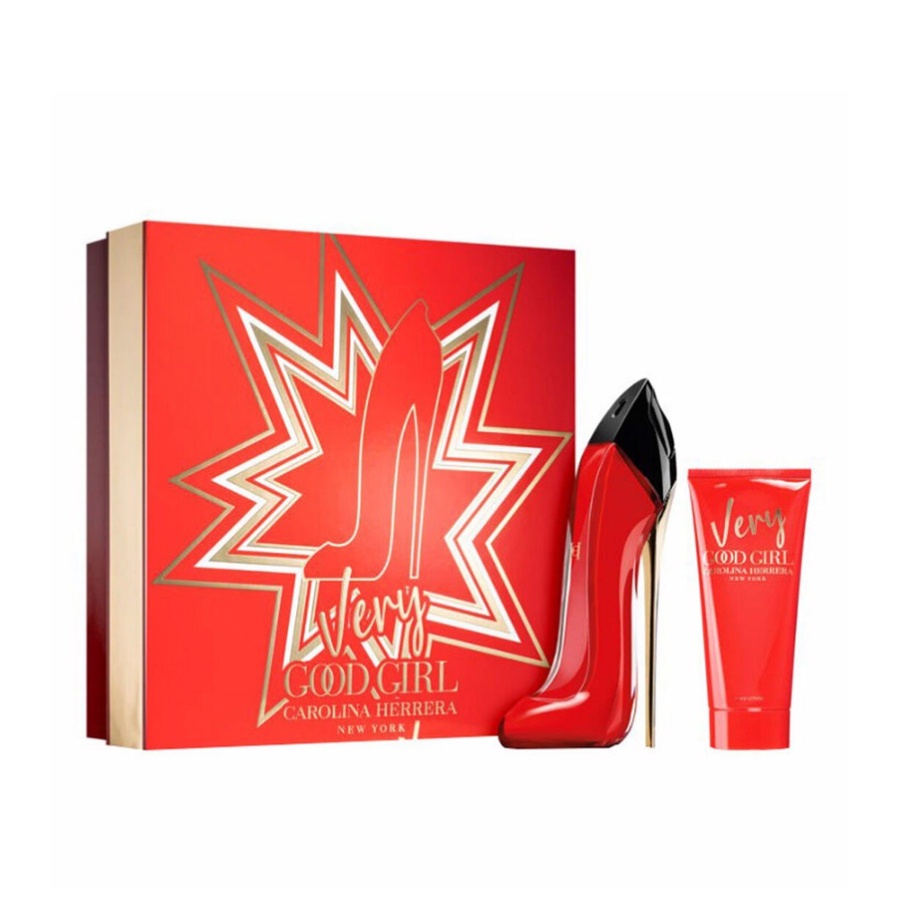 Set Nước Hoa Nữ Carolina Herrera Very Good Girl 2pcs ( EDP 80ml & Body 100ml ) - Scent of Perfumes