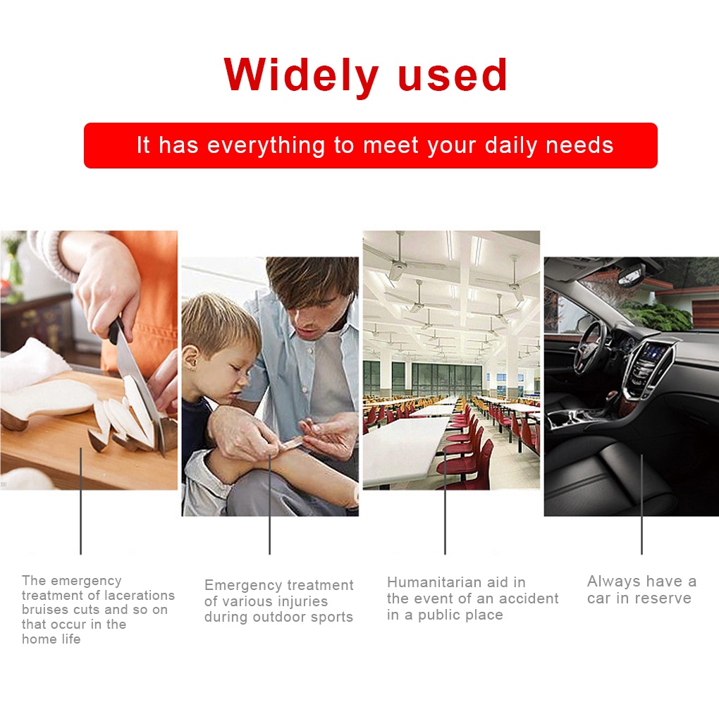 Set 39 dụng cụ sơ cứu y tế kèm túi đựng bằng vải tiện dụng cho các hoạt động ngoài trời