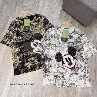 ÁO FONT MICKEY RỐI