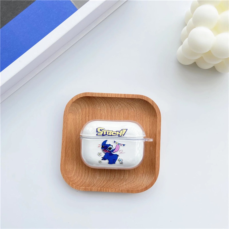 Vỏ Bảo Vệ Hộp Sạc Tai Nghe airpods1/2 Hình Stitch Xinh Xắn