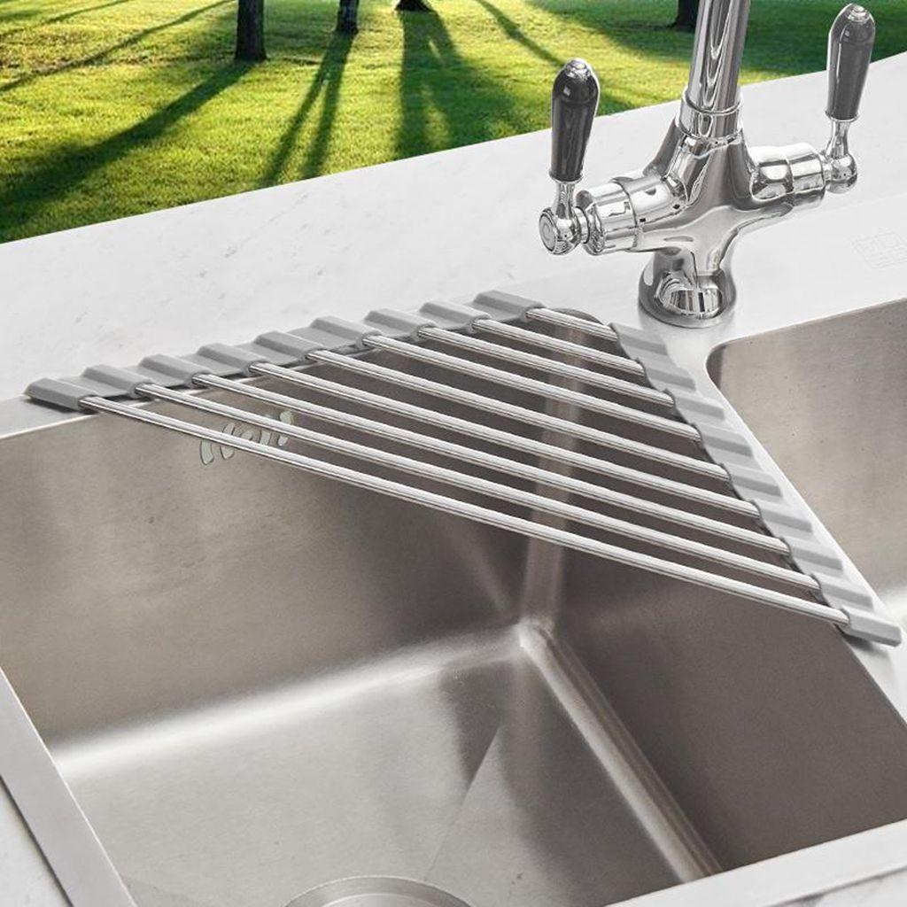 YIYU 1 Giá Đỡ Để Mút Rửa Trái Cây Bằng Thép Không Gỉ Đa Chức Năng