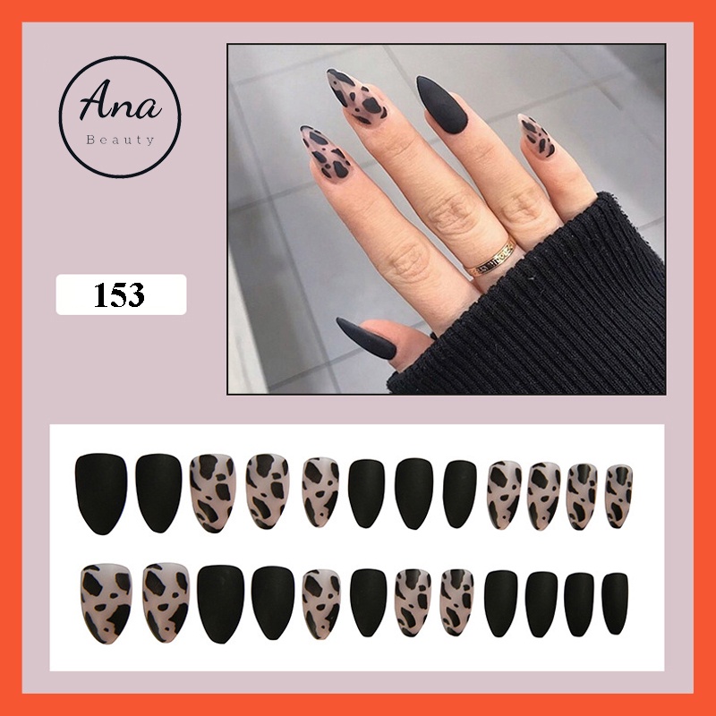 Móng tay giả kèm keo dài đính đá cá tính móng giả Anabeauty