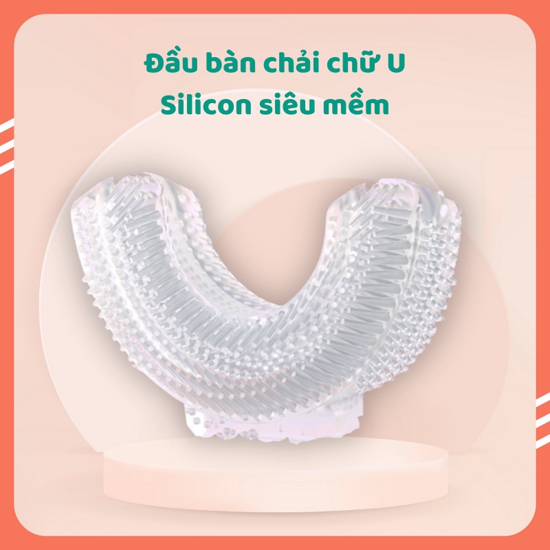 Đầu bàn chải điện trẻ em- dùng cho Maser V6, V8, Remax - Silicon mềm an toàn cho bé
