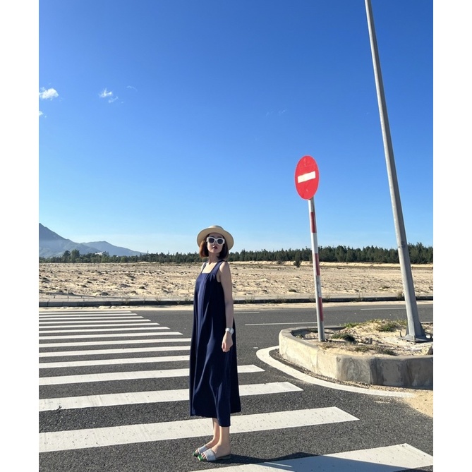 Đầm đi biển suông dài lưng chéo xòe rộng Princess Dress - Miahou closet