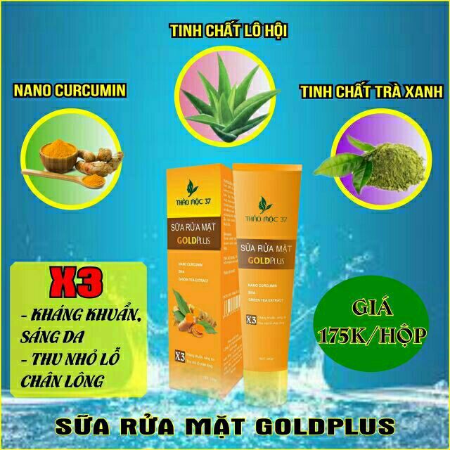 (FREE SHIP) Sữa rửa mặt gold plus của thảo mộc 37 | BigBuy360 - bigbuy360.vn