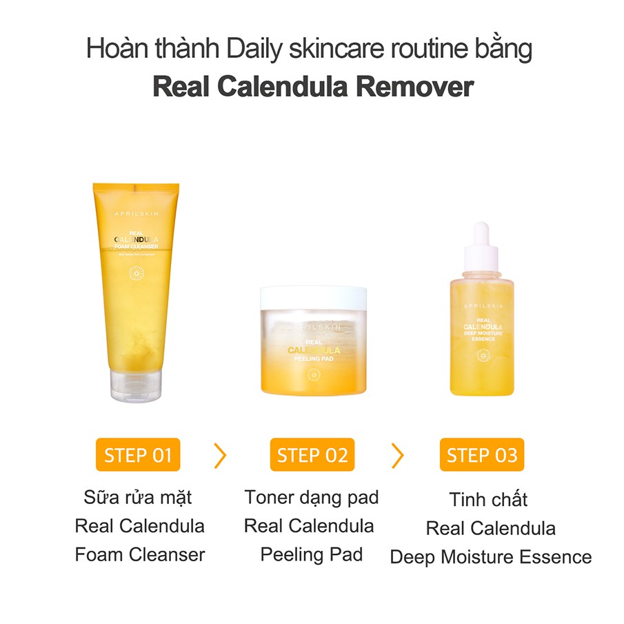 [Mã FMCGM50 - 8% đơn 250K] Tẩy trang mắt môi Real Calendula Lip &amp; Eye Makeup Remover