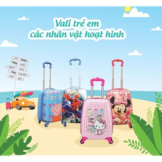 Vali kéo các nhân vật hoạt hình cho bé mới nhất 2020