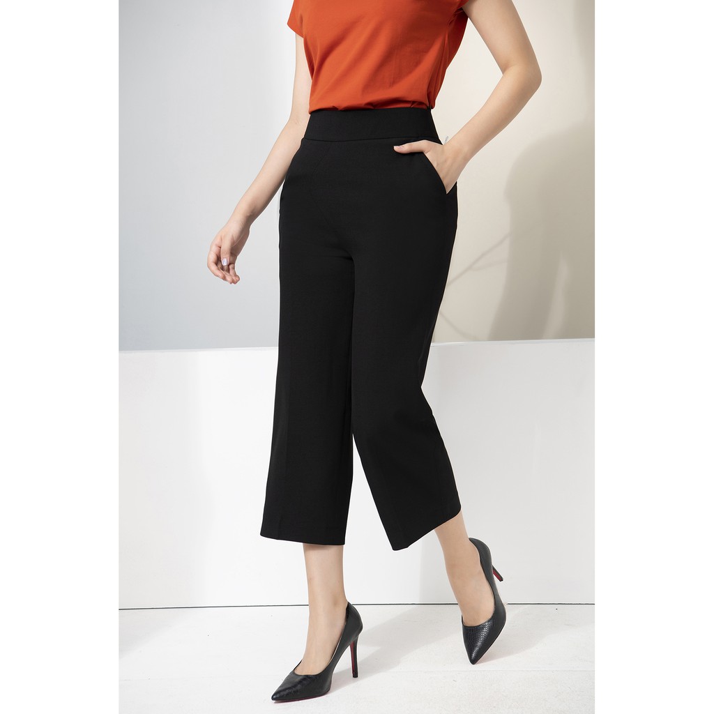 [CHÍNH HÃNG SALE KHỦNG] Quần suông Luperi ống rộng dáng lửng khóa sườn vải đũi Hàn không nhăn siêu đẹp mịn mát LFQD2100