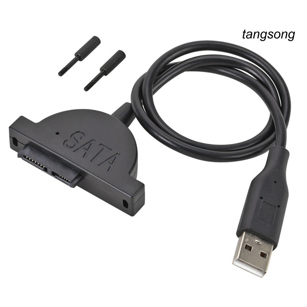 Dây Cáp Ổ Đĩa Quang Ts-Sata 7 + 6 13pin Sang Usb 2.0 Cho Laptop