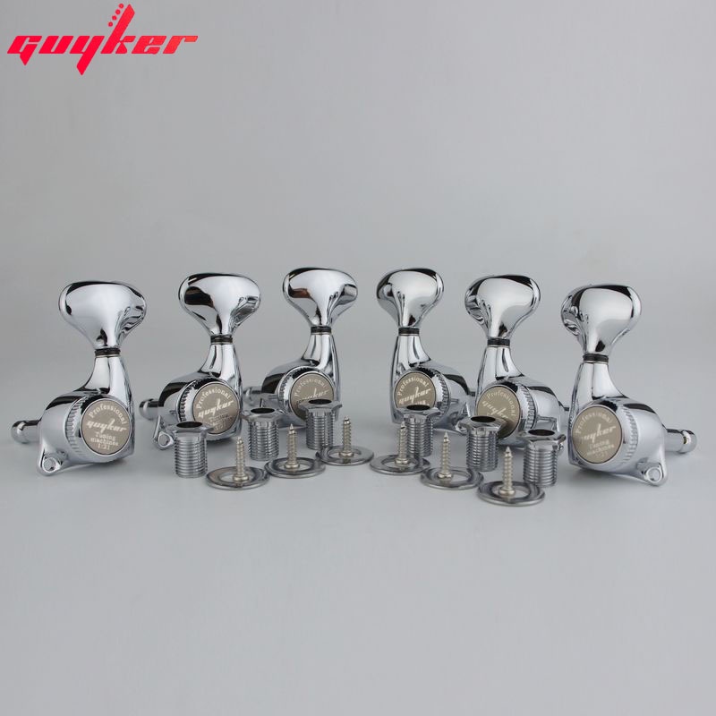 Bộ Khóa Chỉnh Dây Đàn Guitar Điện Màu Đen/Vàng Đồng 1:21