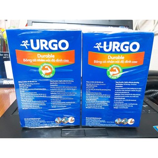 BĂNG CÁ NHÂN ĐỘ DÍNH CAO URGO DURABLE (102 MIẾNG/HỘP)