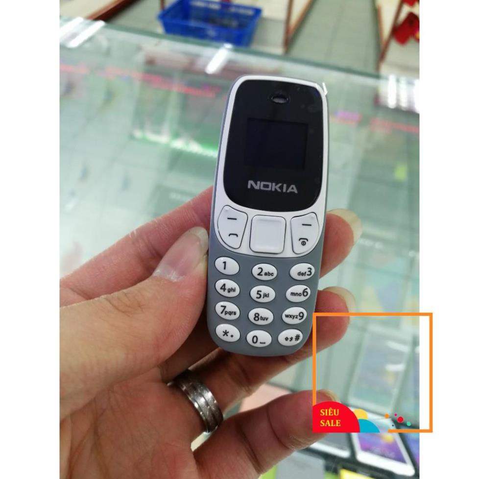 Điện thoại siêu nhỏ Nokia 3310 mini 2 sim 2 sóng cực khỏe, hỗ trợ nghe nhạc mp3,giả giọng,thay thế tai nghe blutooth