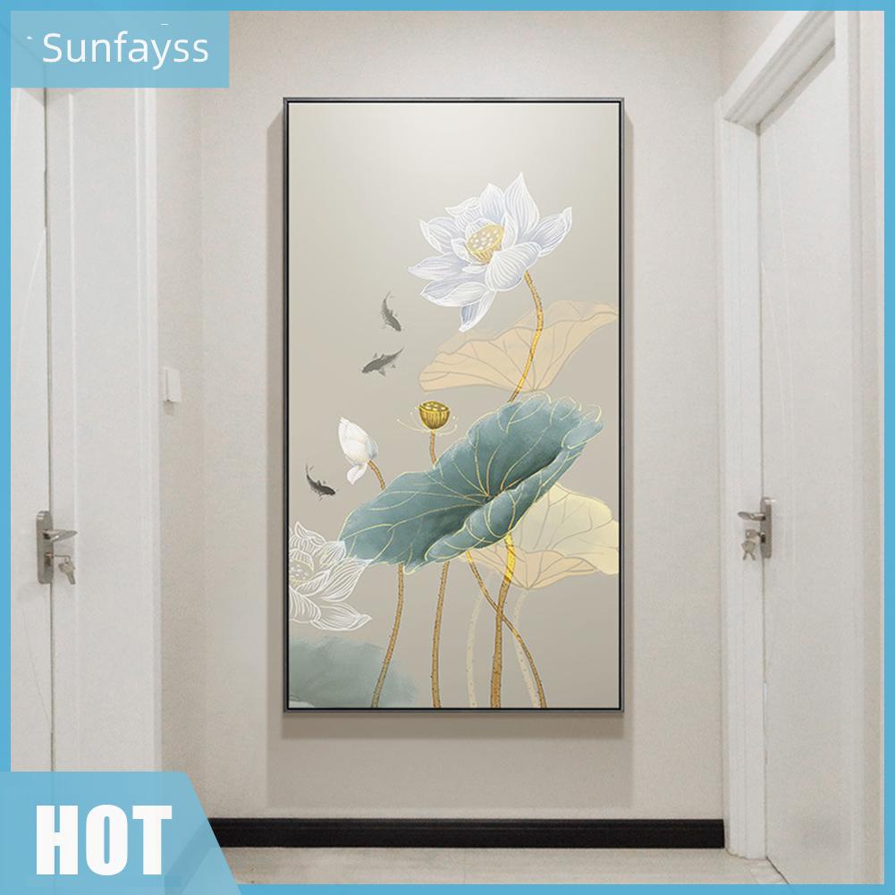 Bộ Tranh Thêu Chữ Thập Tự Làm 11CT Hình Hoa Sen Xinh Xắn