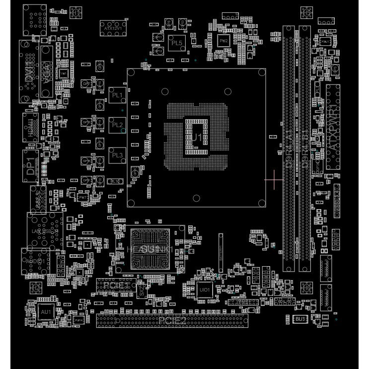 Sơ đồ mạch Boardview Asrock H310CM- DVS H310CM DVS