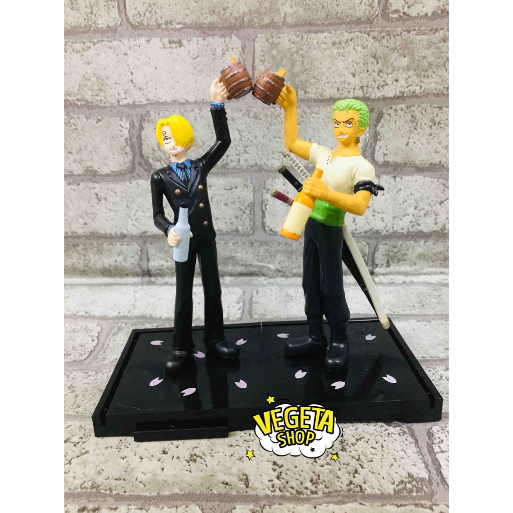 Mô hình One Piece - Real chính hãng Bandai - Sanji &amp; Zoro Party - Cao 14cm