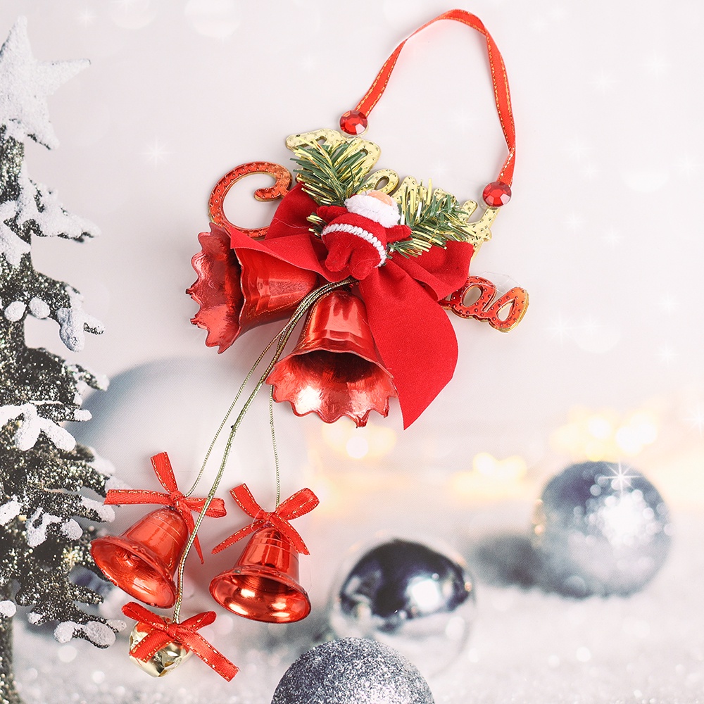 Phụ Kiện Trang Trí Giáng Sinh Hình Chuông / Chuông / Ông Già Noel Bằng Sắt Độc Đáo DIY