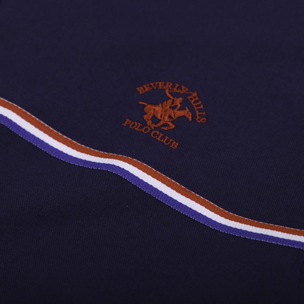Beverly Hills Polo Club - Áo sơ mi Ngắn tay Nam Slim Fit Navy NV- BHPC CMSSS22TL002