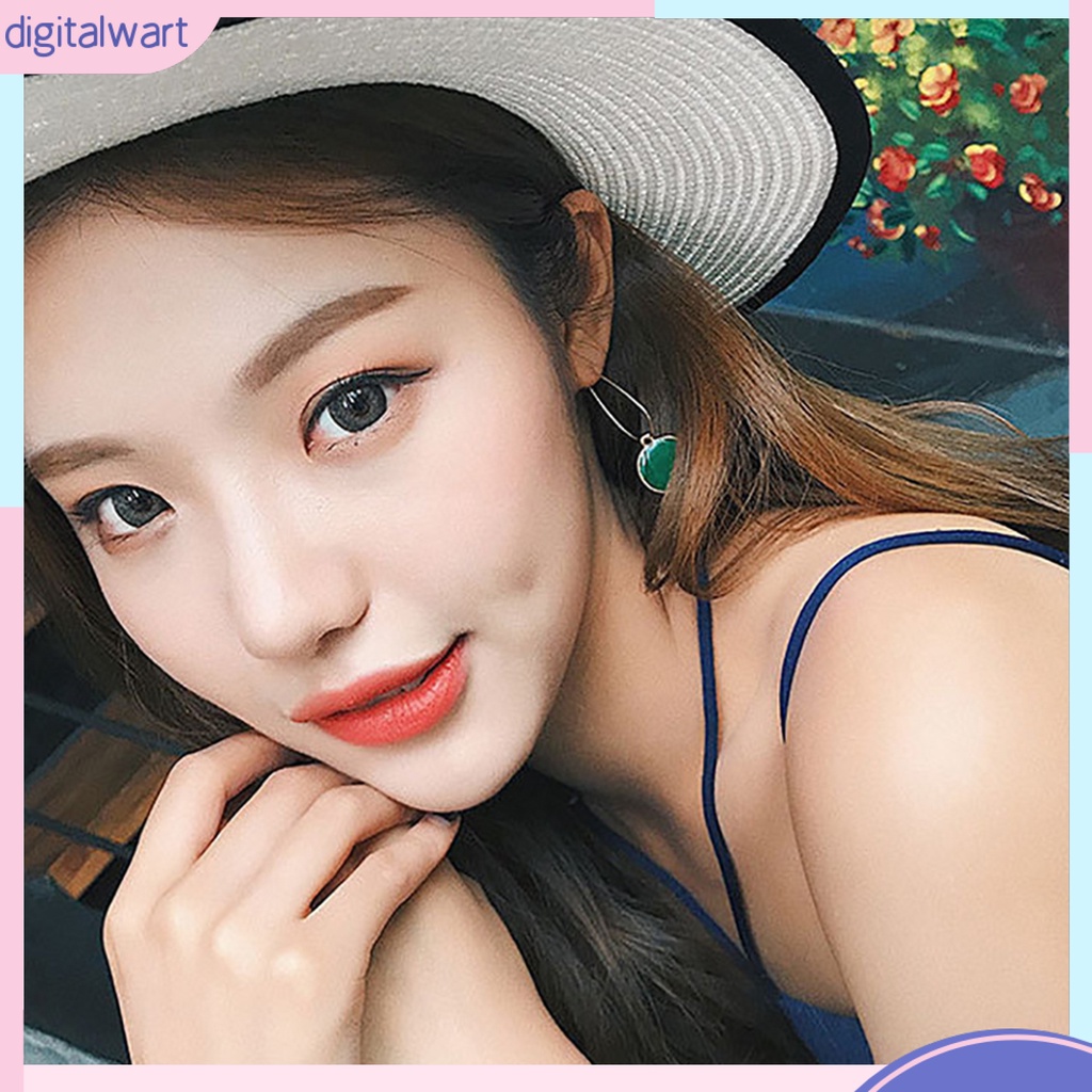 Đôi hoa tai phối mặt tròn thời trang