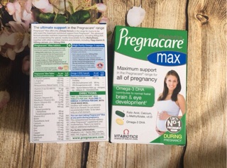 Vitamin bầu Pregnacare Max Anh