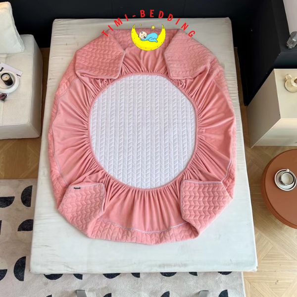 Ga gối nỉ nhung sữa mẫu mới năm 2022 mềm mại, êm ái và sang trọng - Timibedding