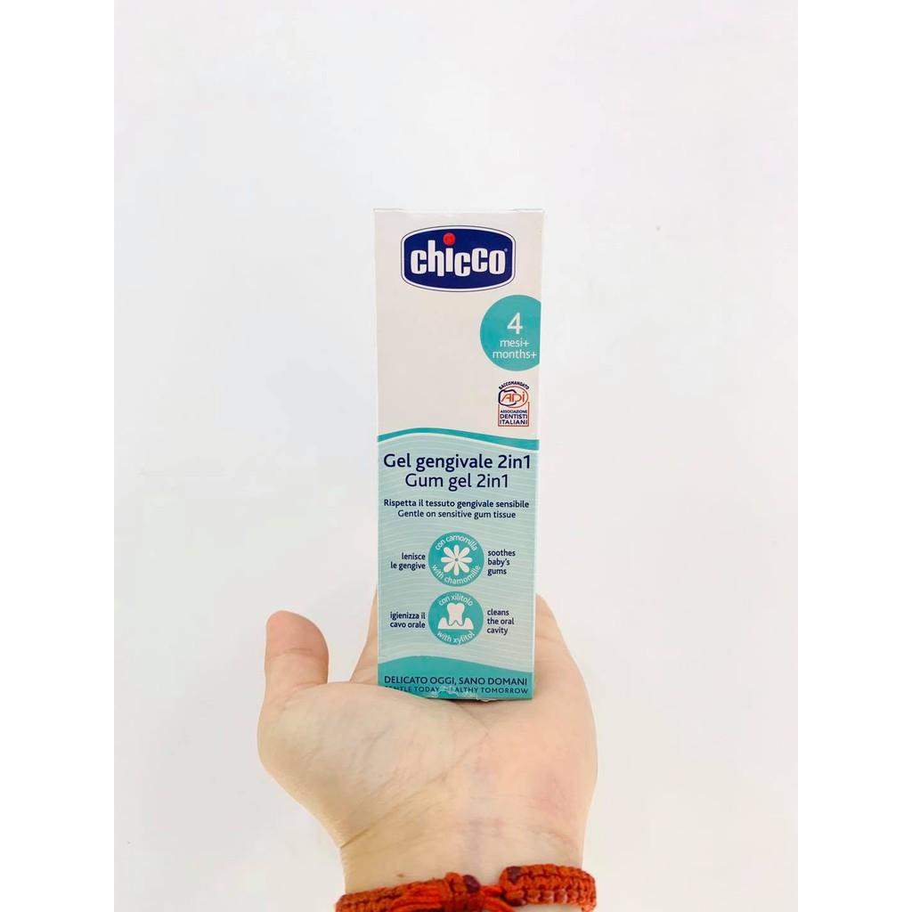 Gel Bôi Lợi Chicco 30ml - Cho bé mọc răng, xoa dịu lợi sưng đau cho bé từ 4 tháng tuổi - thuocviet24h