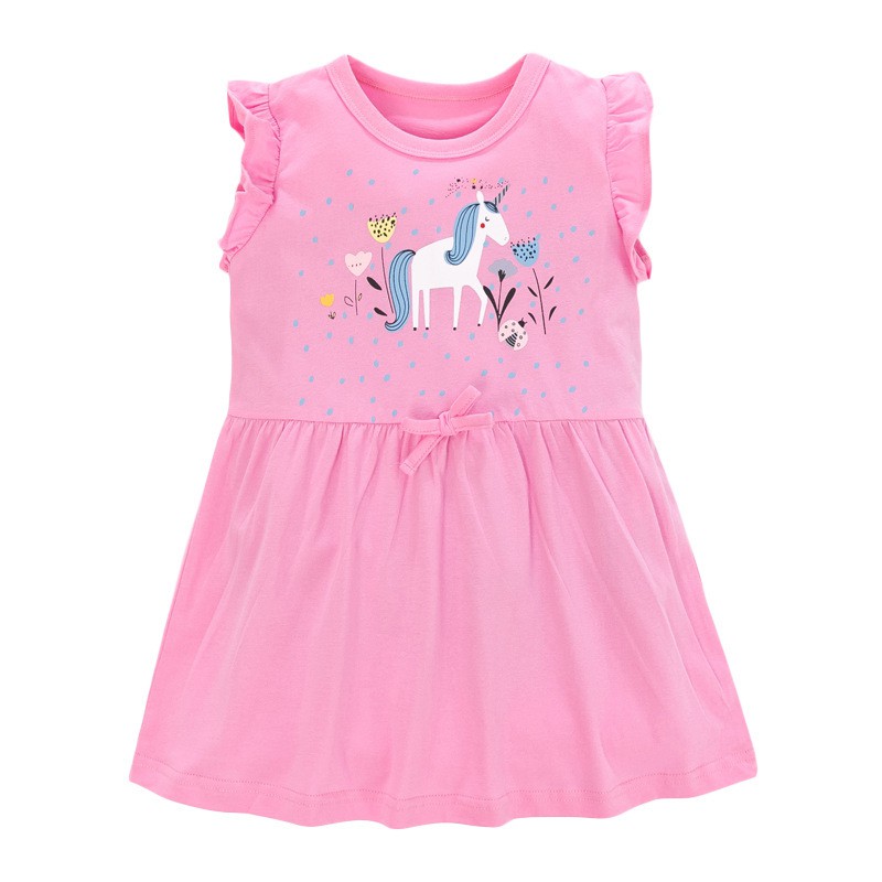 Mã QW282 váy hồng hình ngựa Pony ngọt ngào đáng yêu của Little Maven cho bé gái