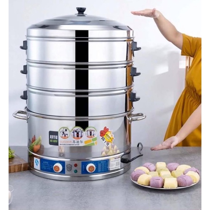 Nồi hấp bánh bao,đồ xôi,xúc xích…..có hẹn giờ và chỉnh nhiệt độ