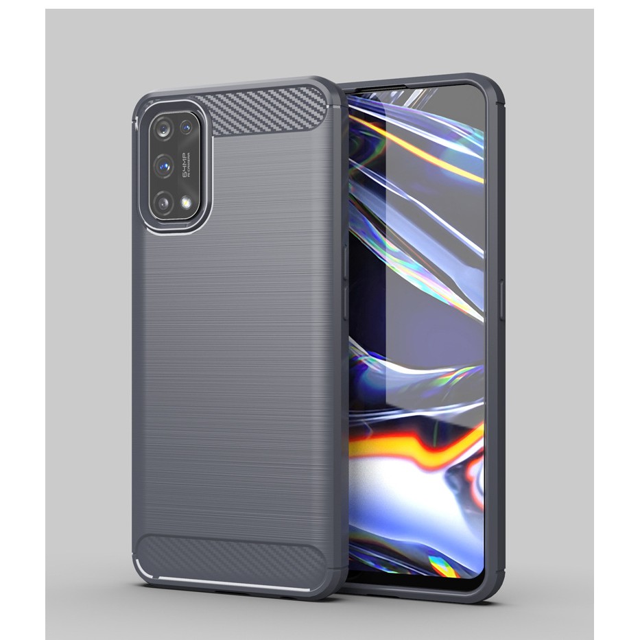 Ốp lưng Realme 7 Pro / Realme 7 / Realme 7i / Realme C17 - Ốp lưng chống sốc phay xước vân cacbon, chống mồ hôi