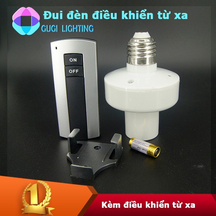 Đui đèn điều khiển từ xa kèm remot