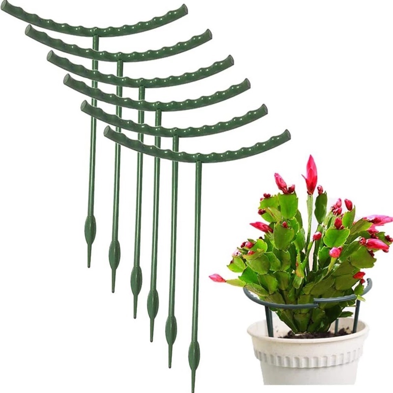 Giá đỡ chậu hoa bằng nhựa hình bán nguyệt tiện dụng