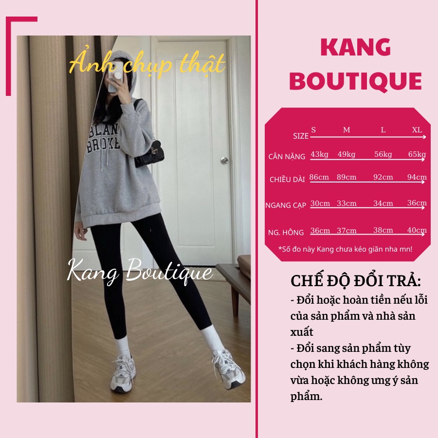 Quần legging nữ dài nâng mông cạp cao gen bụng chất dày túi giấy Mu Ji hàng LOẠI 1 Kang Boutique Mã QL001