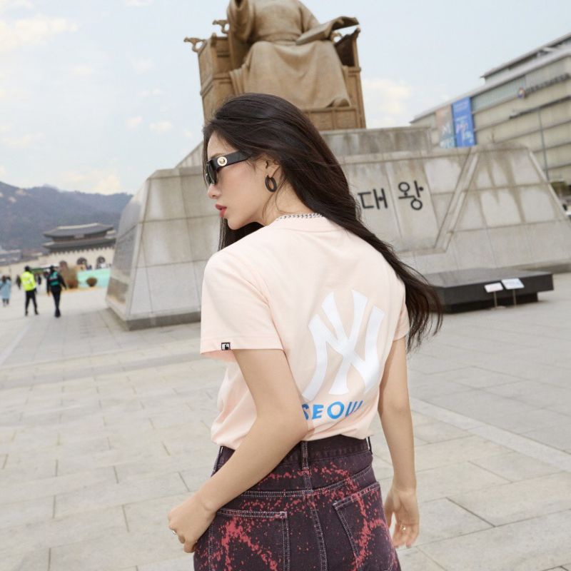 áo T shirt đôi nam nữ áo MIb Seoul áo NY Boston LA xuân hè 2022 hàng FULL TAG