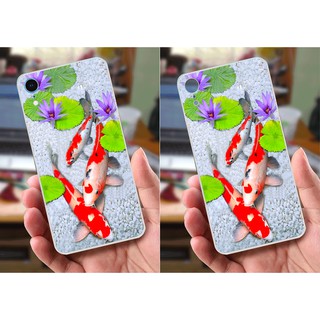 Ốp lưng iPhone XR (dẻo viền trắng trong) - Hình Chim Công, Cá Chép, Cò